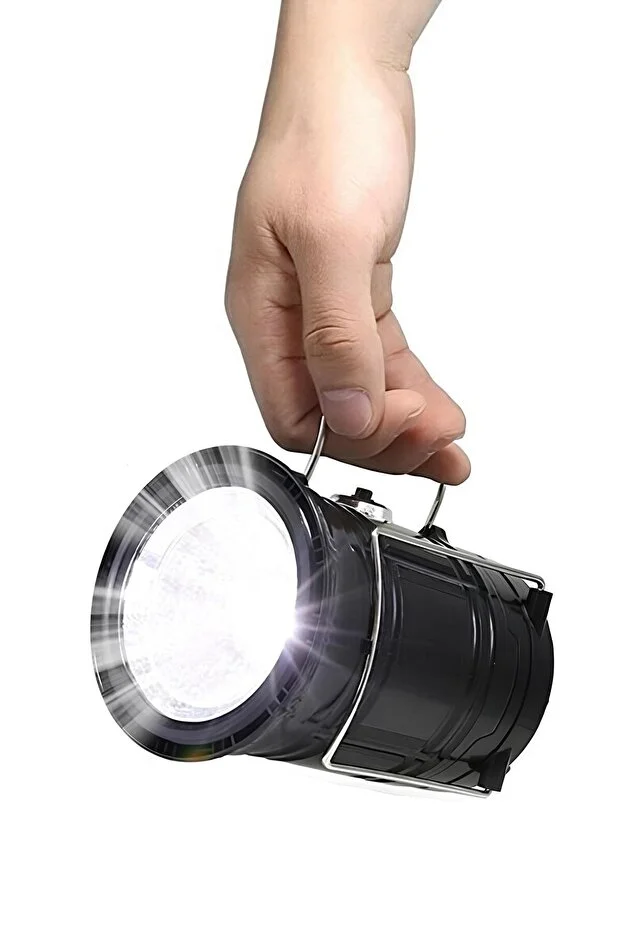 Pilsiz Kullanım Solar Güneş Enerjili Kamp Bahçe Lambası Solar Mavi